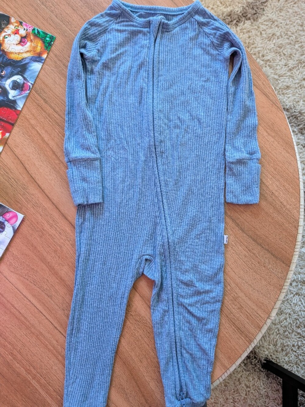 Soft Ribbed Little Sleepies Zippy